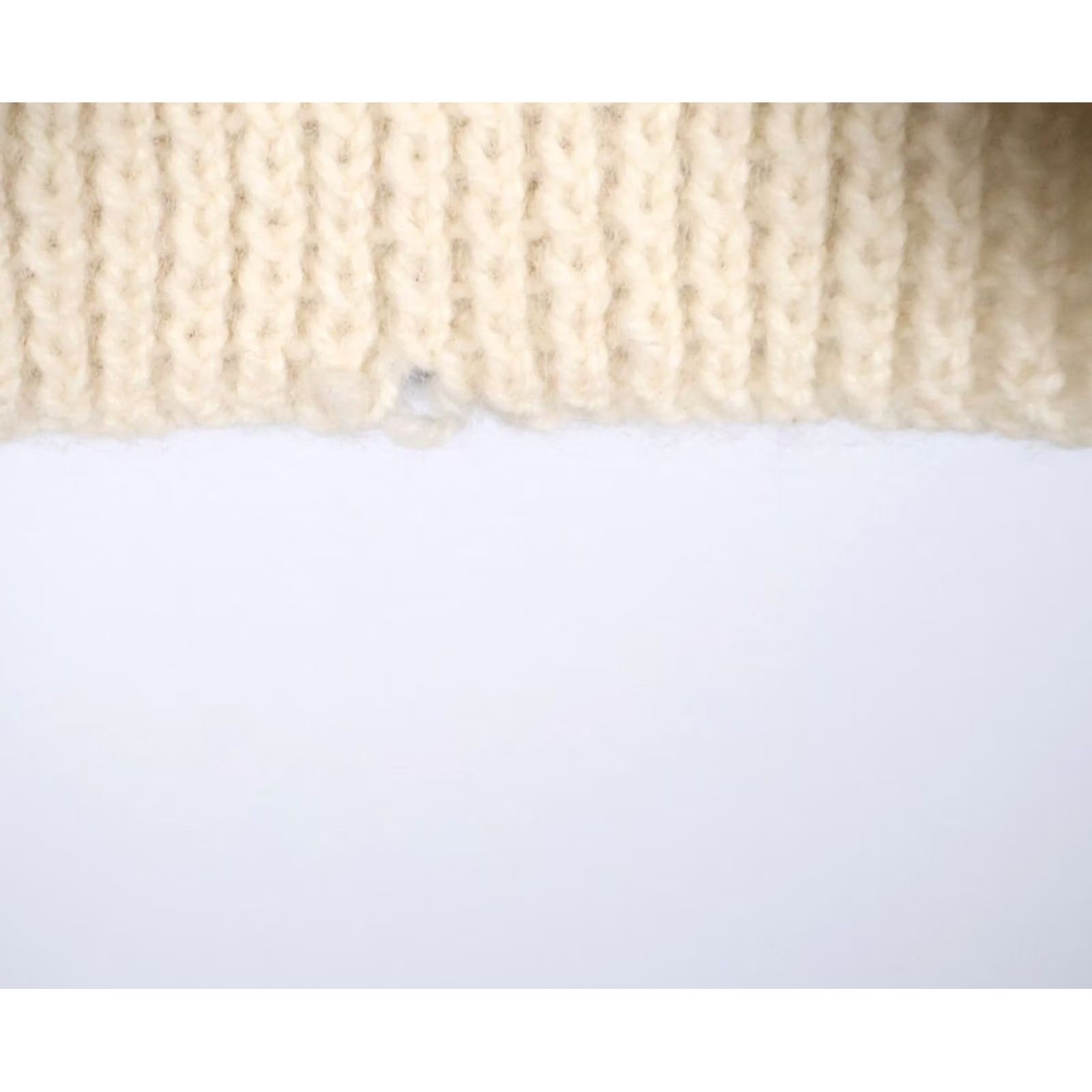 Vintage VINTAGE Wool Cable Knit Sweater Mens Small / Medium Ivory Cream Fisherman Crewneck VTG Size US S / EU 44-46 / 1 - 5 Thumbnail