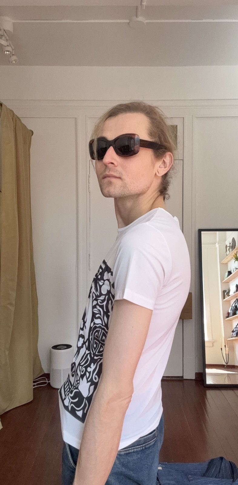 Pleats Please Issey Miyake PLEATS PLEASE Rare AW1998 Tribal Print Nylon Tee Size US S / EU 44-46 / 1 - 12 Thumbnail