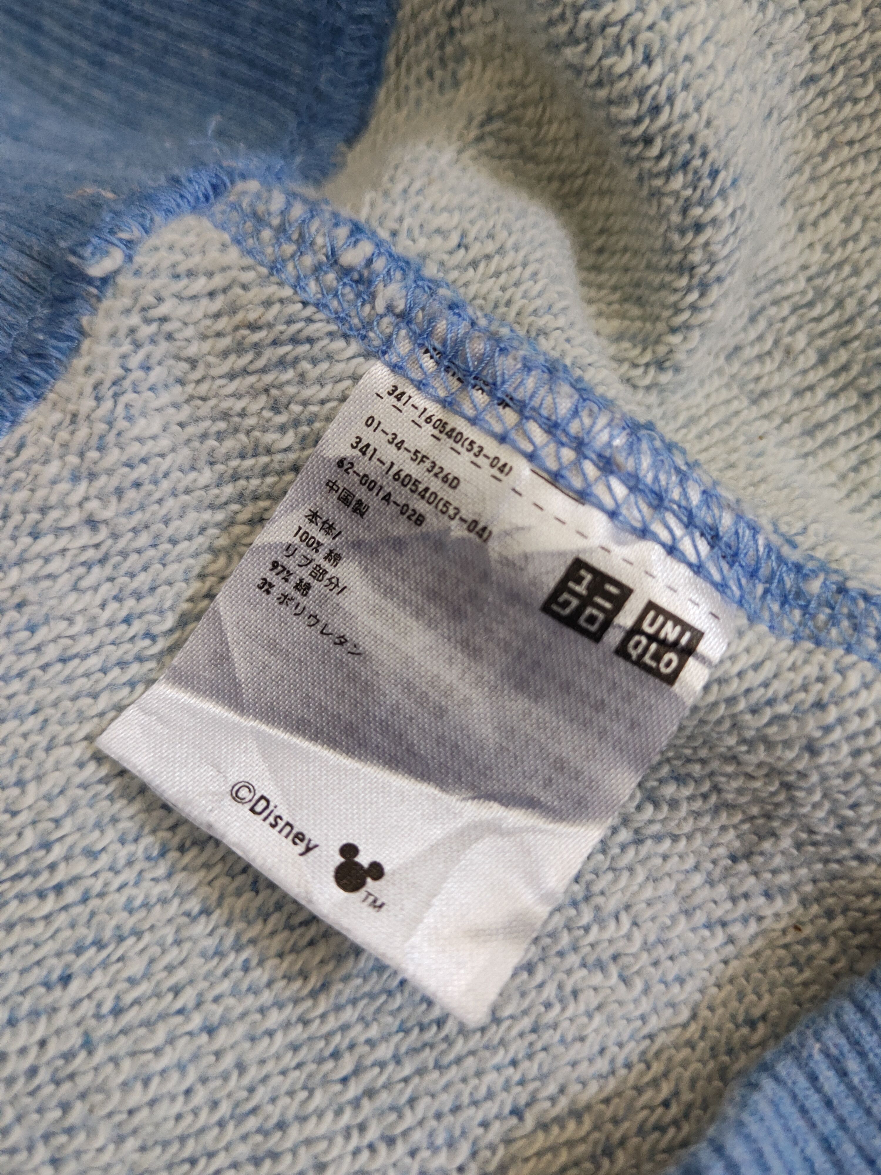 Disney DL Uniqlo Disney Blue Mickey Mouse Hoodie Sweatshirts #2506 Size US L / EU 52-54 / 3 - 10 Thumbnail