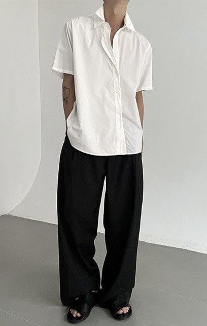 Japanese Brand × Vintage Cleanfit retro fashion double collar shirt Size US M / EU 48-50 / 2 - 6 Thumbnail