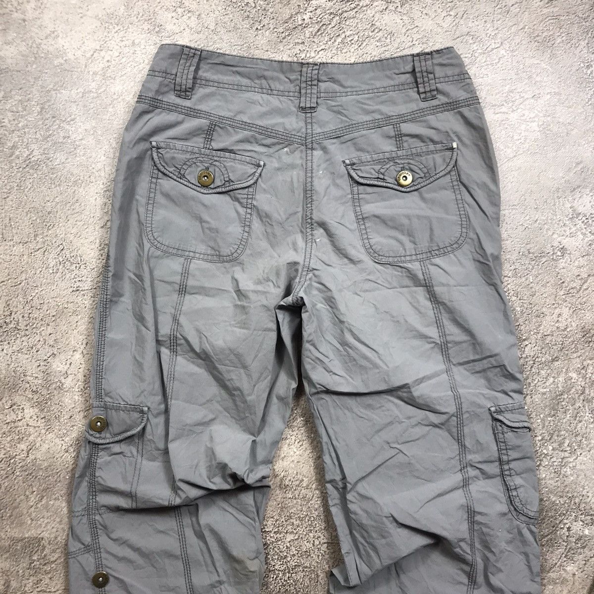 Y2K Baggy Distressed Cargo Pants Multipocket Streetwear 28