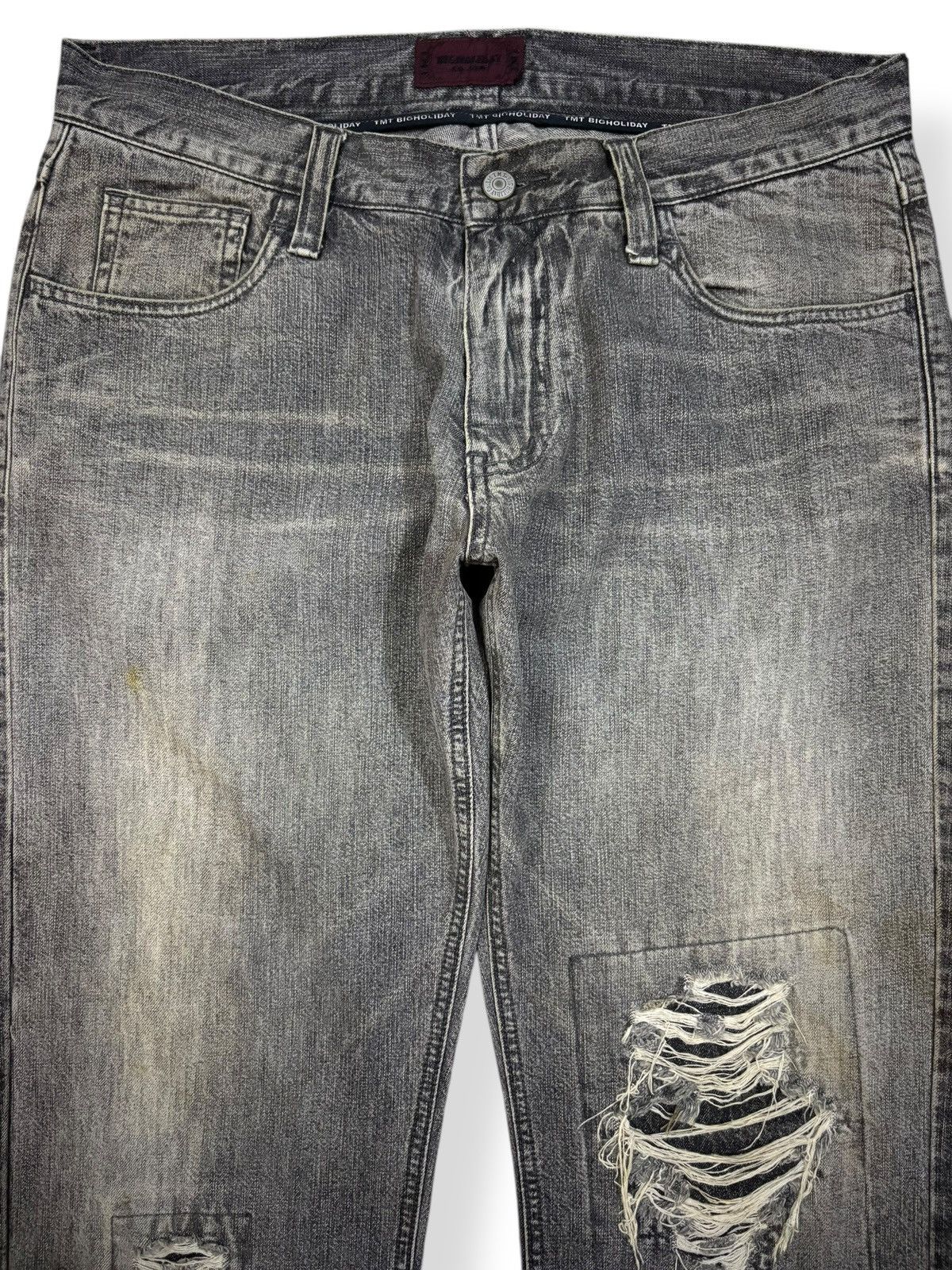 Japanese Brand Japanese Brand TMT Big Holiday Patchwork Distressed Jeans Size US 33 - 3 Thumbnail
