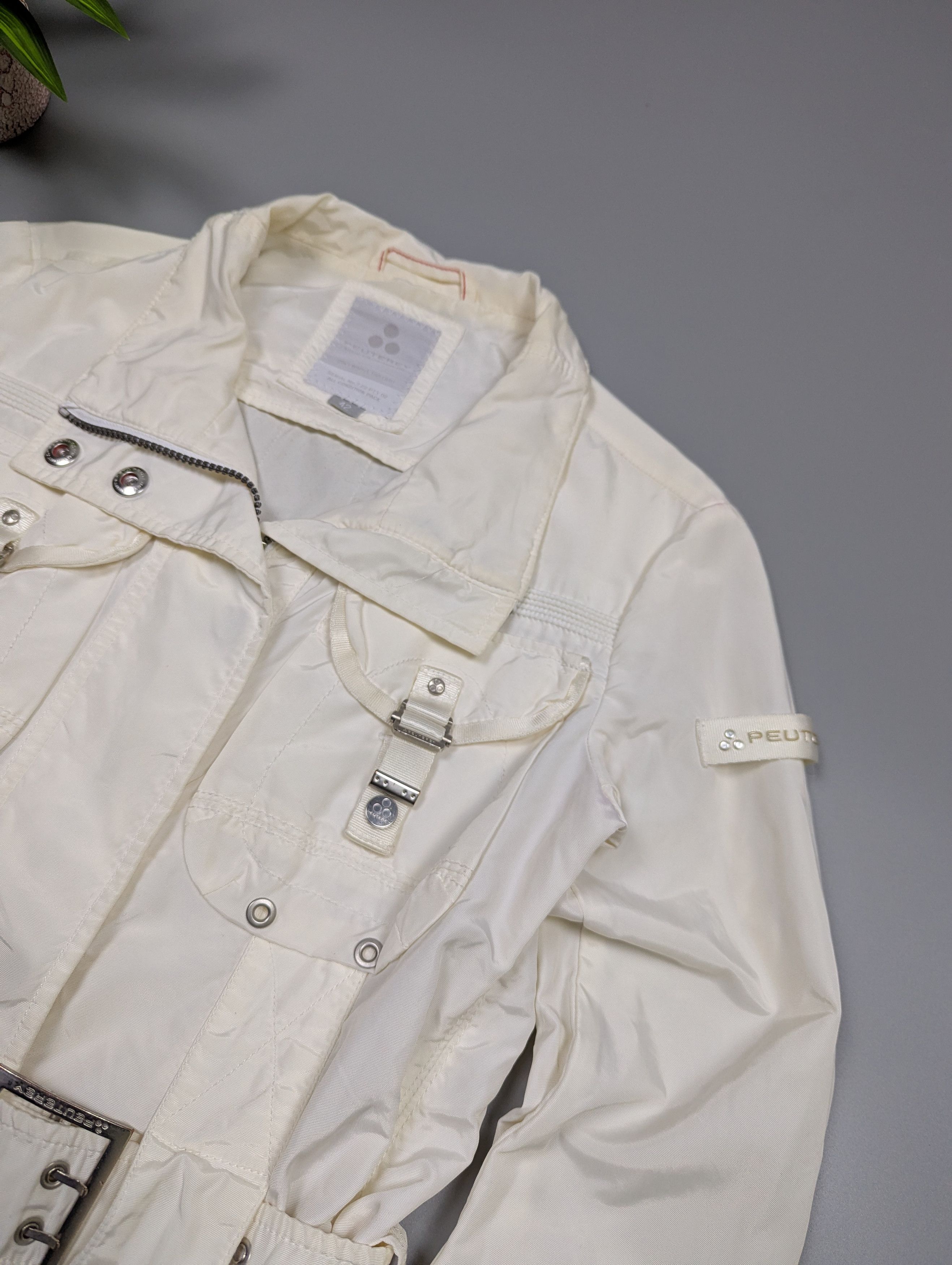 Peuterey Peuterey Hill Rose Vintage Shiny White Jacket Biker Size S / US 4 / IT 40 - 5 Thumbnail
