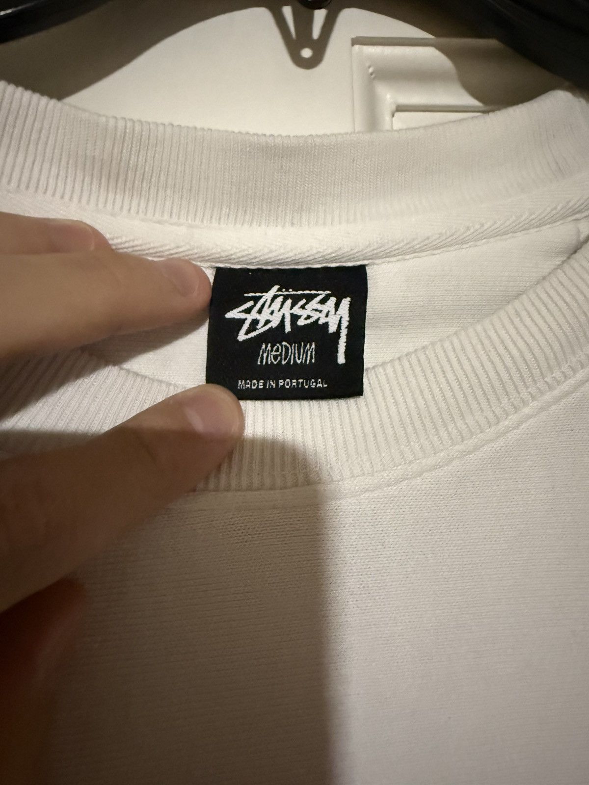 Stussy Stussy White Basic Logo Crewneck Size US M / EU 48-50 / 2 - 3 Thumbnail