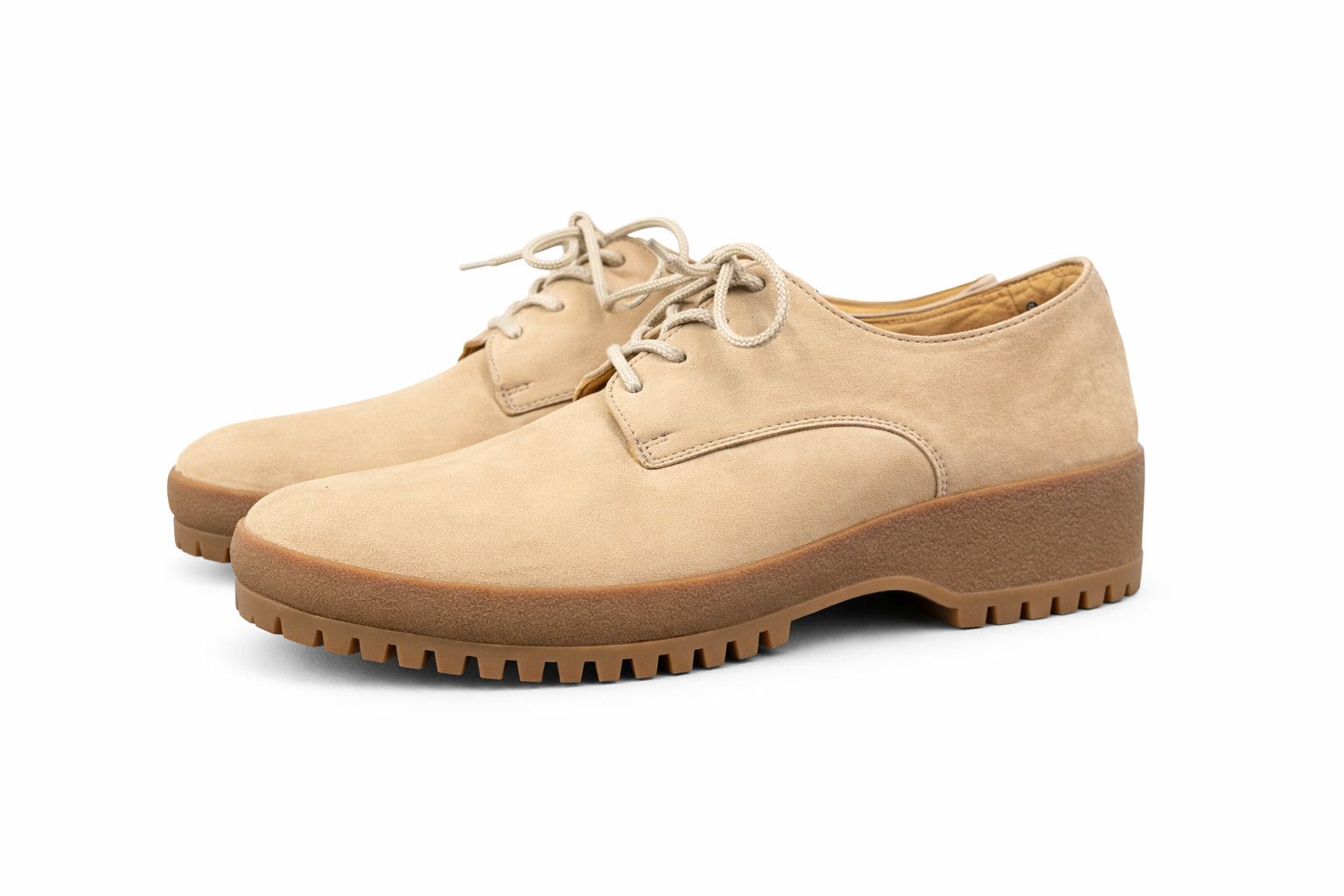 Kenzo Kenzo Nubuck Derby Shoes Cream / Beige – EU 42 Size US 9 / EU 42 - 7 Thumbnail