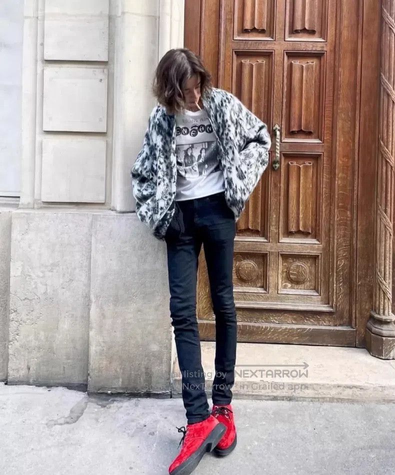 Saint Laurent Paris Saint Laurent Paris Bat Sleeve Printed Cardigan i Size XS / US 0-2 / IT 36-38 - 7 Thumbnail