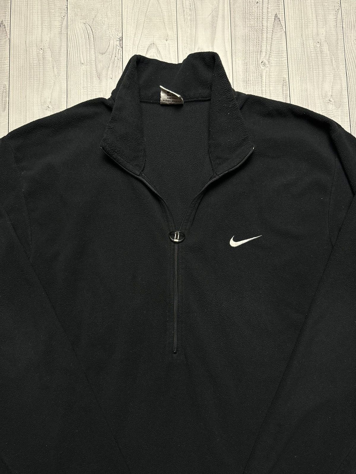Nike × Vintage Vintage Nike fleece zip 1/4 sweatshirt logo size L-XL Size L / US 10 / IT 46 - 4 Thumbnail