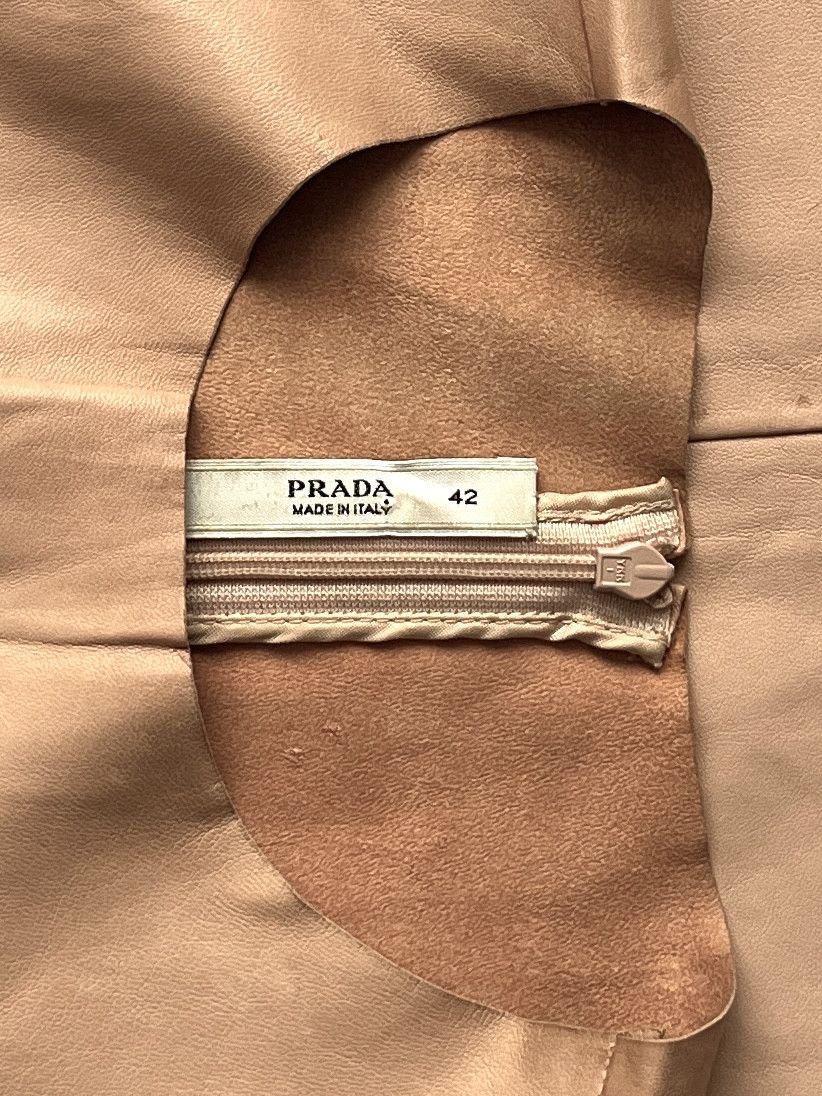 Prada ⚡️QUICK SALE⚡️2007 Prada Natural Leather Tank Top Size M / US 6-8 / IT 42-44 - 3 Thumbnail