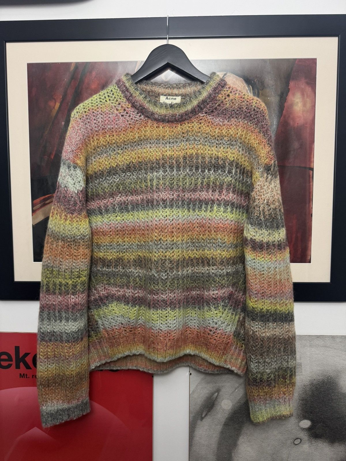 Acne Studios RARE GRAIL acne studios multicolor mohair knit sweater hype Size US M / EU 48-50 / 2 - 1 Thumbnail