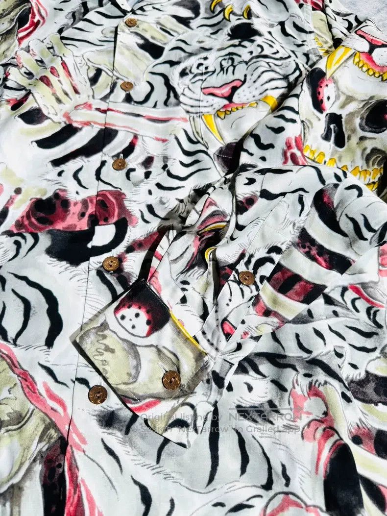 Wacko Maria Wacko Maria Long-sleeved shirt, Hawaii, skull, dragon and Size US M / EU 48-50 / 2 - 3 Thumbnail