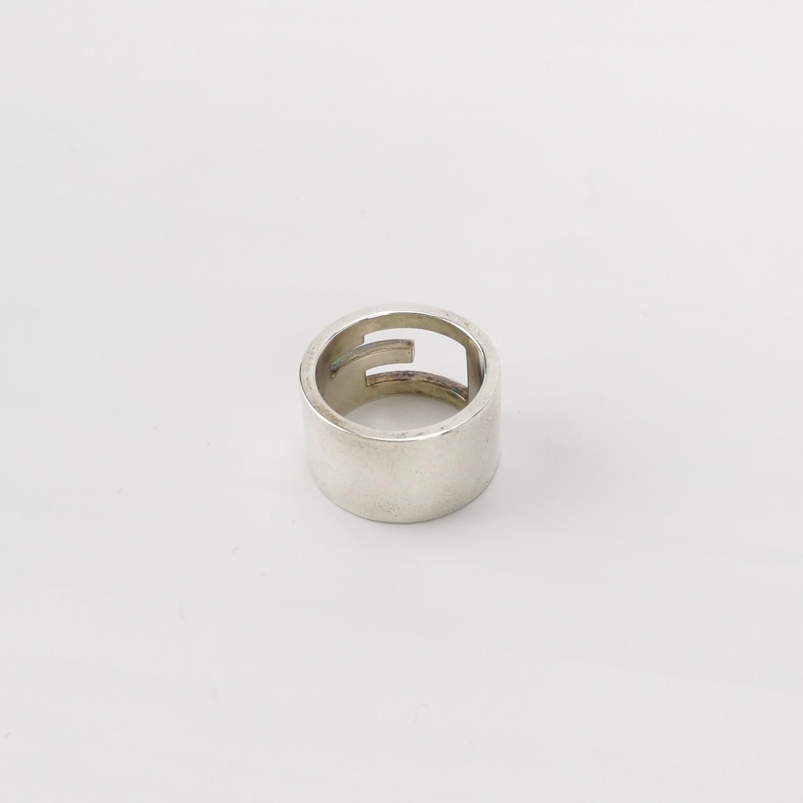 Gucci Gucci S925 Hollow G Logo Ring Size 13 -z2505 Size ONE SIZE - 3 Thumbnail