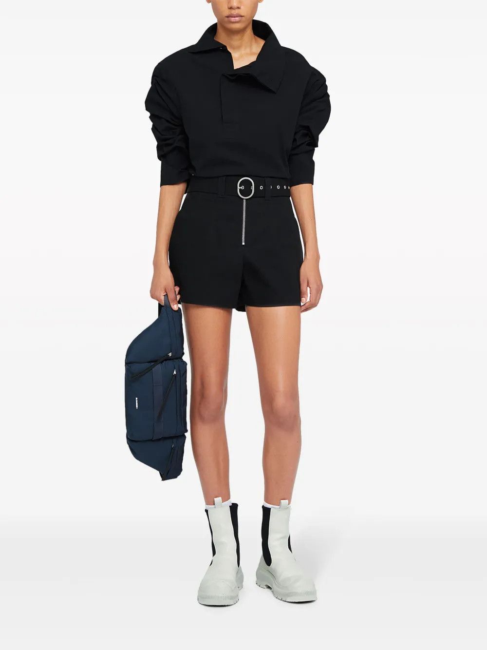 Jil Sander o1y1025 Short in Black Size 27" / US 4 / IT 40 - 5 Thumbnail