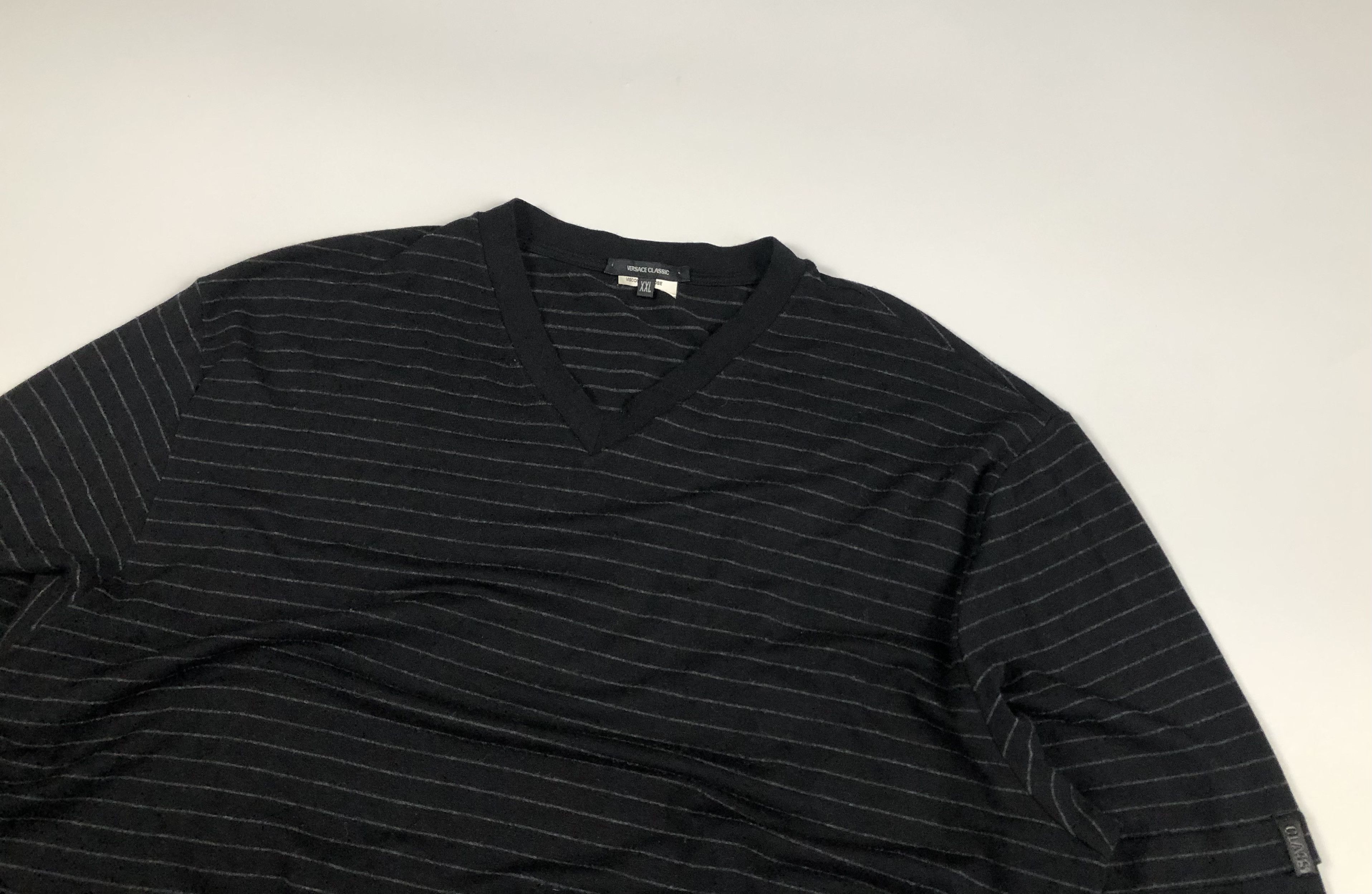 Versace Versace Classic V-Neck Longsleeve Size US XXL / EU 58 / 5 - 2 Thumbnail