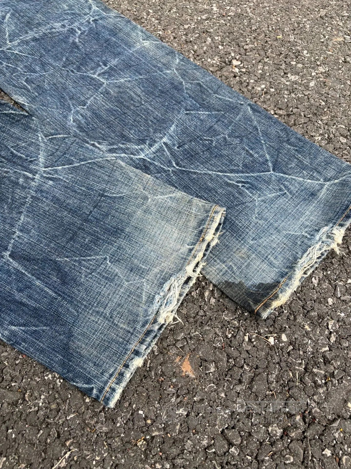 Vintage Vintage ETERNAL 00s Washed Blue Jeans. Size US 35 - 8 Thumbnail