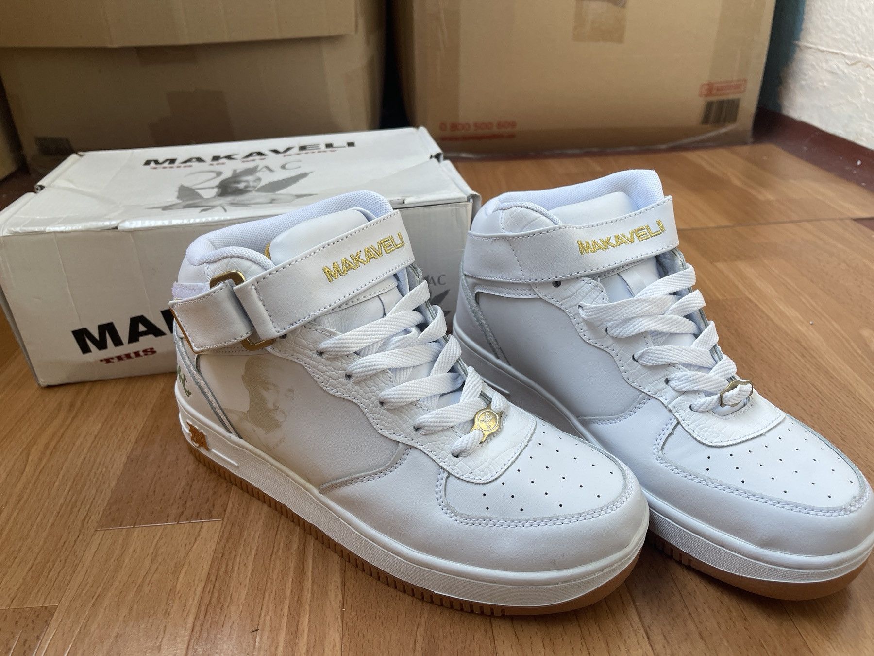 Makaveli MAKAVELI Branded sneakers, 2Pac shoes, Hi Top vintage US 9 Size US 9 / EU 42 - 13 Thumbnail