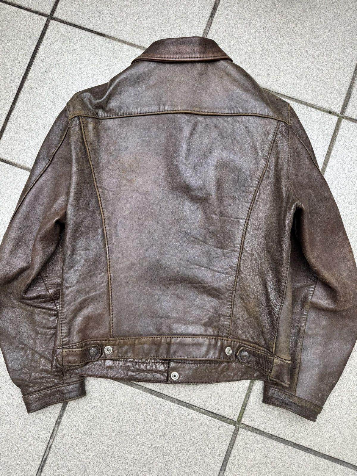 Levi's Vtg 1950s Levi’s ‘short horn’ Big E Leather Jacket Size US S / EU 44-46 / 1 - 10 Thumbnail