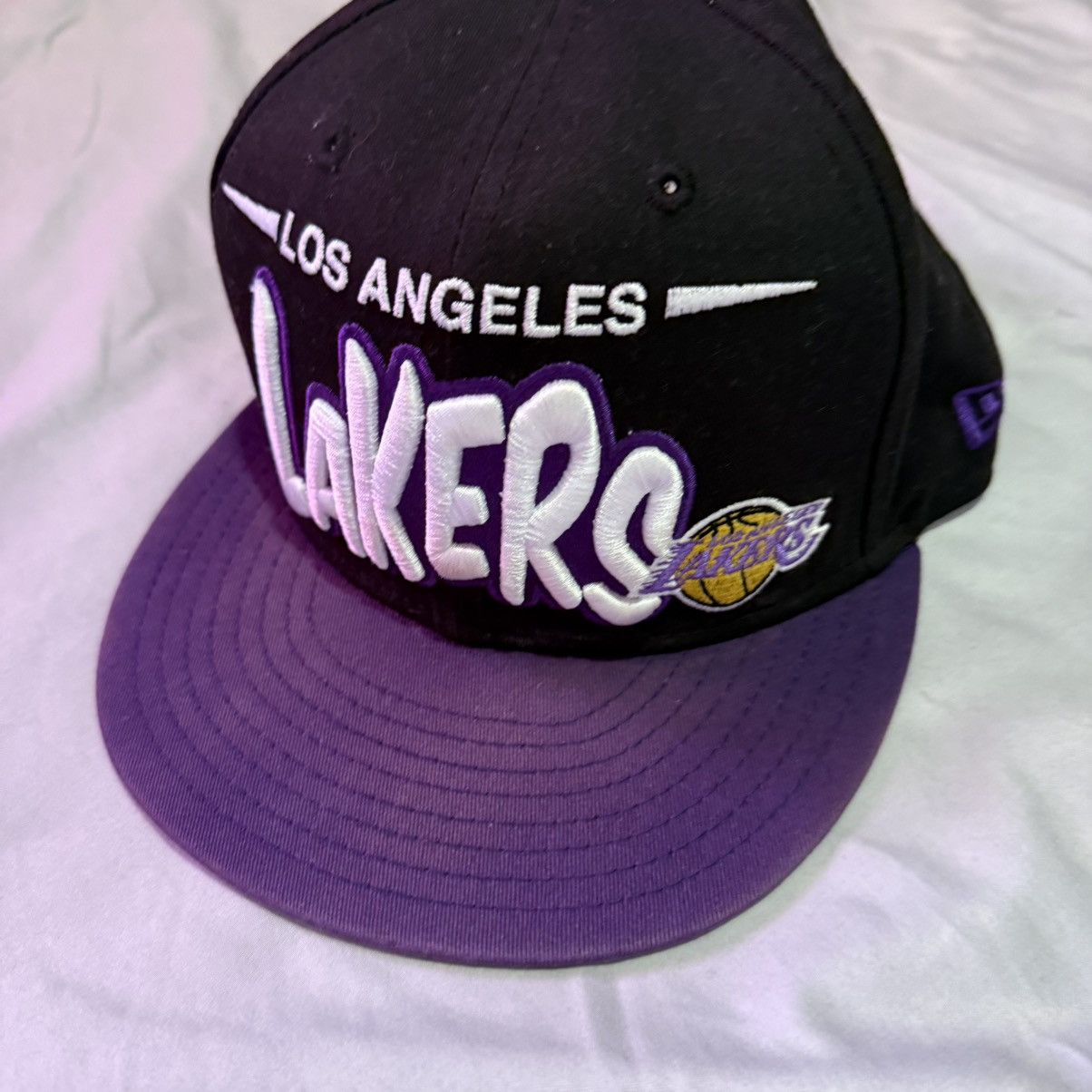 New Era LA Lakers Hardwood Classics Hat By New Era Adult Snapback Size ONE SIZE - 1 Thumbnail