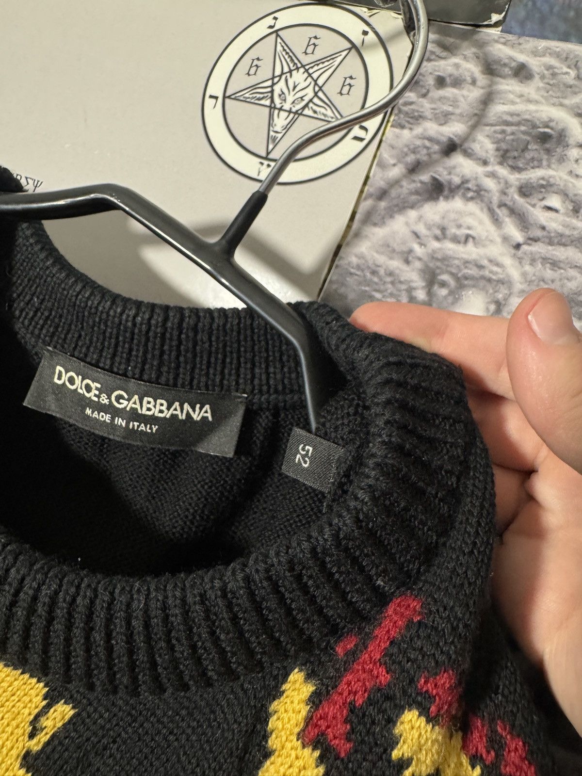Dolce & Gabbana Dolce Gabbana Wool King Lion Sweater Size US XL / EU 56 / 4 - 4 Thumbnail