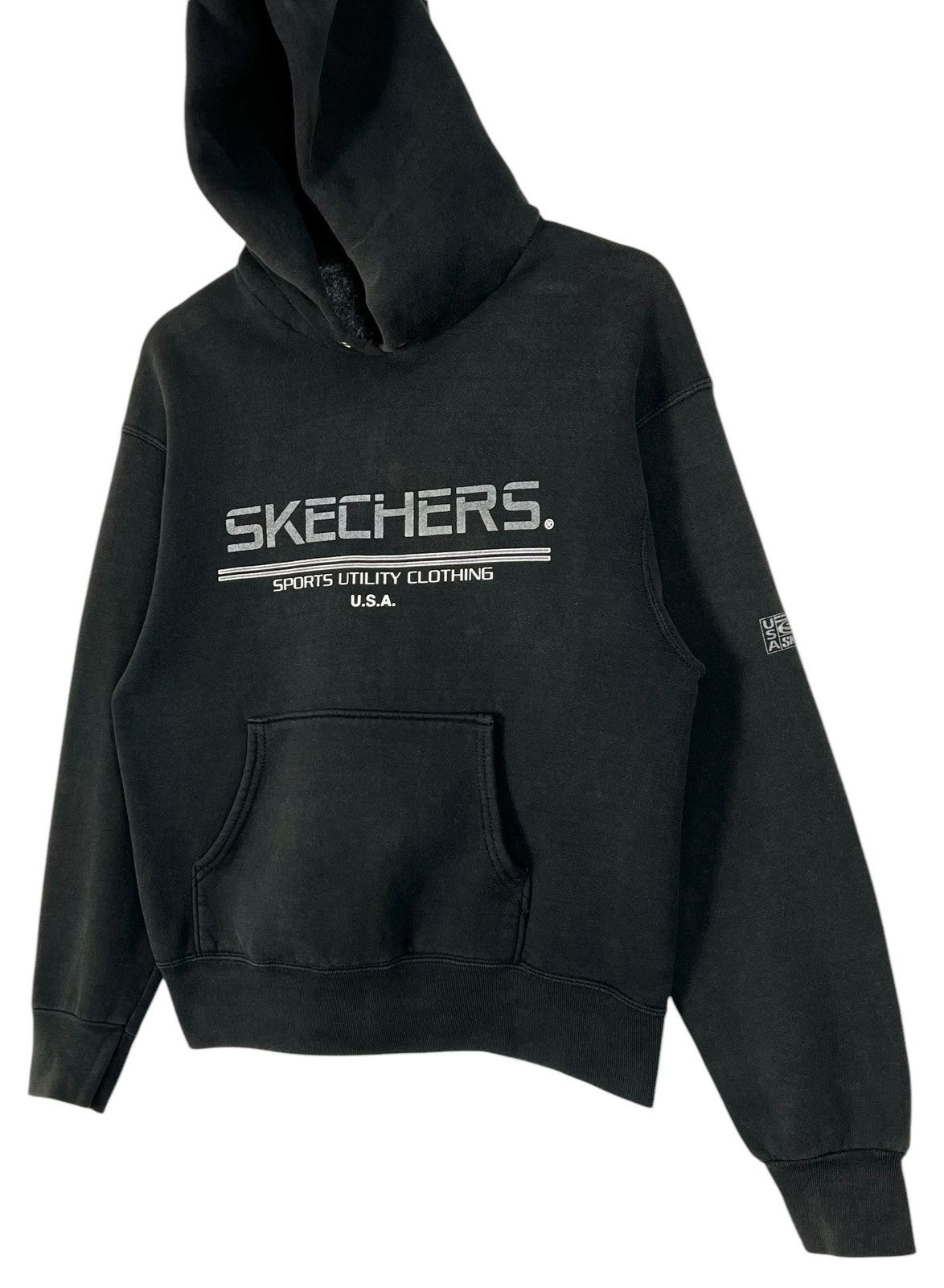 SKECHERS × Vintage 90s Vintage Skechers Distressed Hoodie Size US M / EU 48-50 / 2 - 3 Thumbnail
