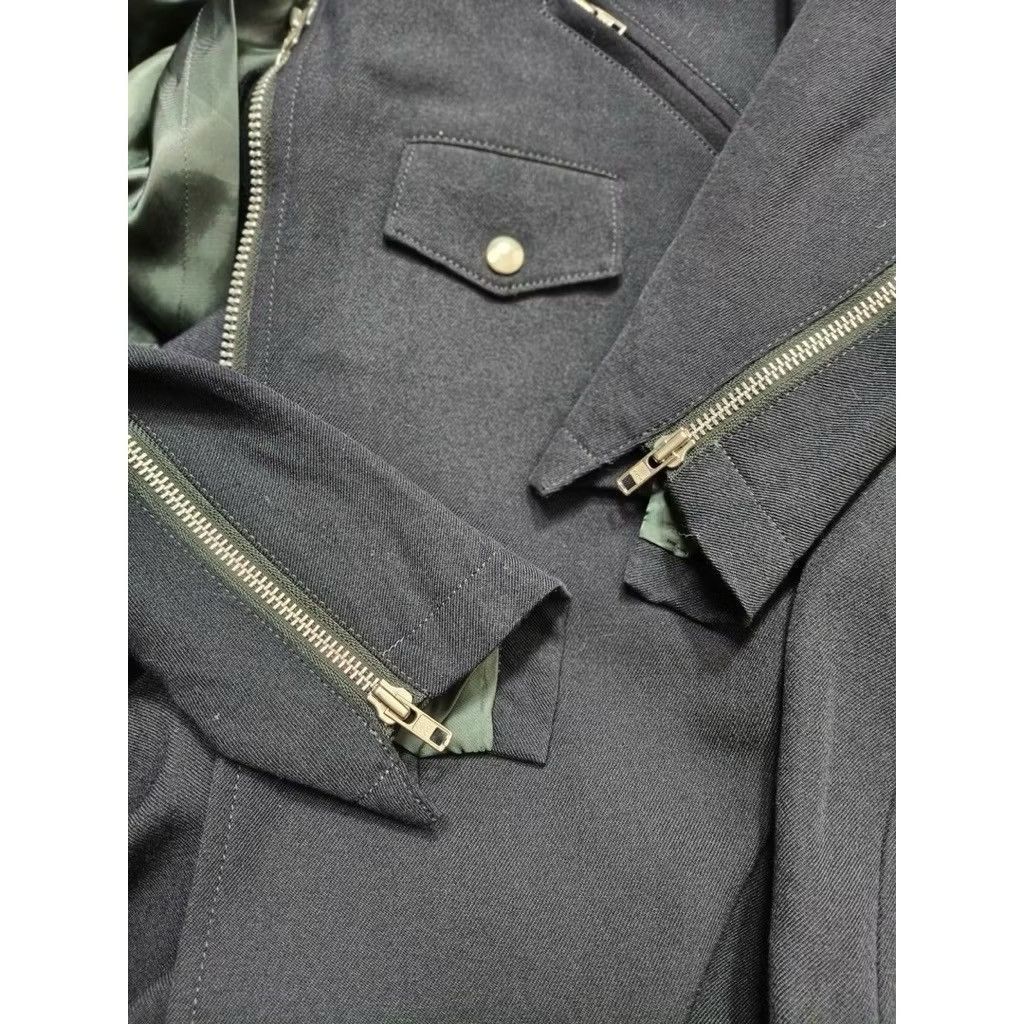 Comme des Garcons Homme Plus Comme des Garçons Homme Plus Long Wool Biker Coat Size US M / EU 48-50 / 2 - 5 Thumbnail