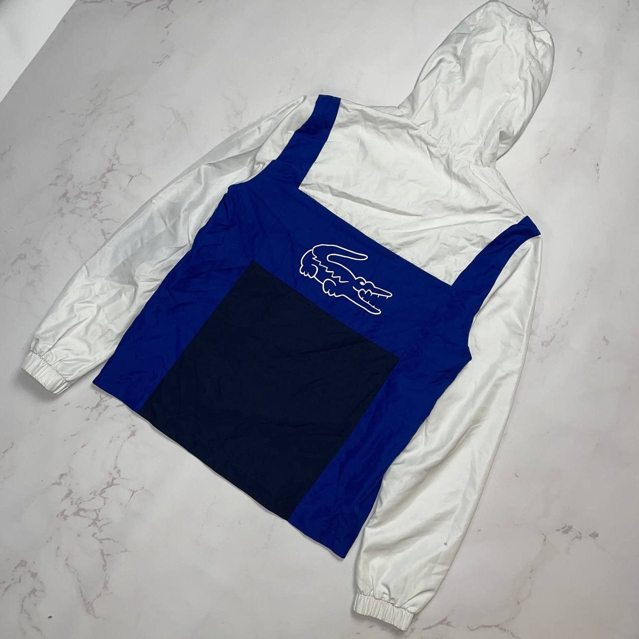 Lacoste Lacoste Sport Jacket Big Logo Geometric Blue/White Size M Size US M / EU 48-50 / 2 - 2 Thumbnail