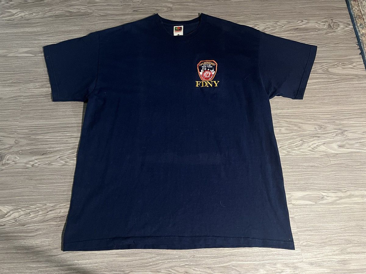 Vintage Vintage NY Firefighter Tee Size US XL / EU 56 / 4 - 1 Thumbnail