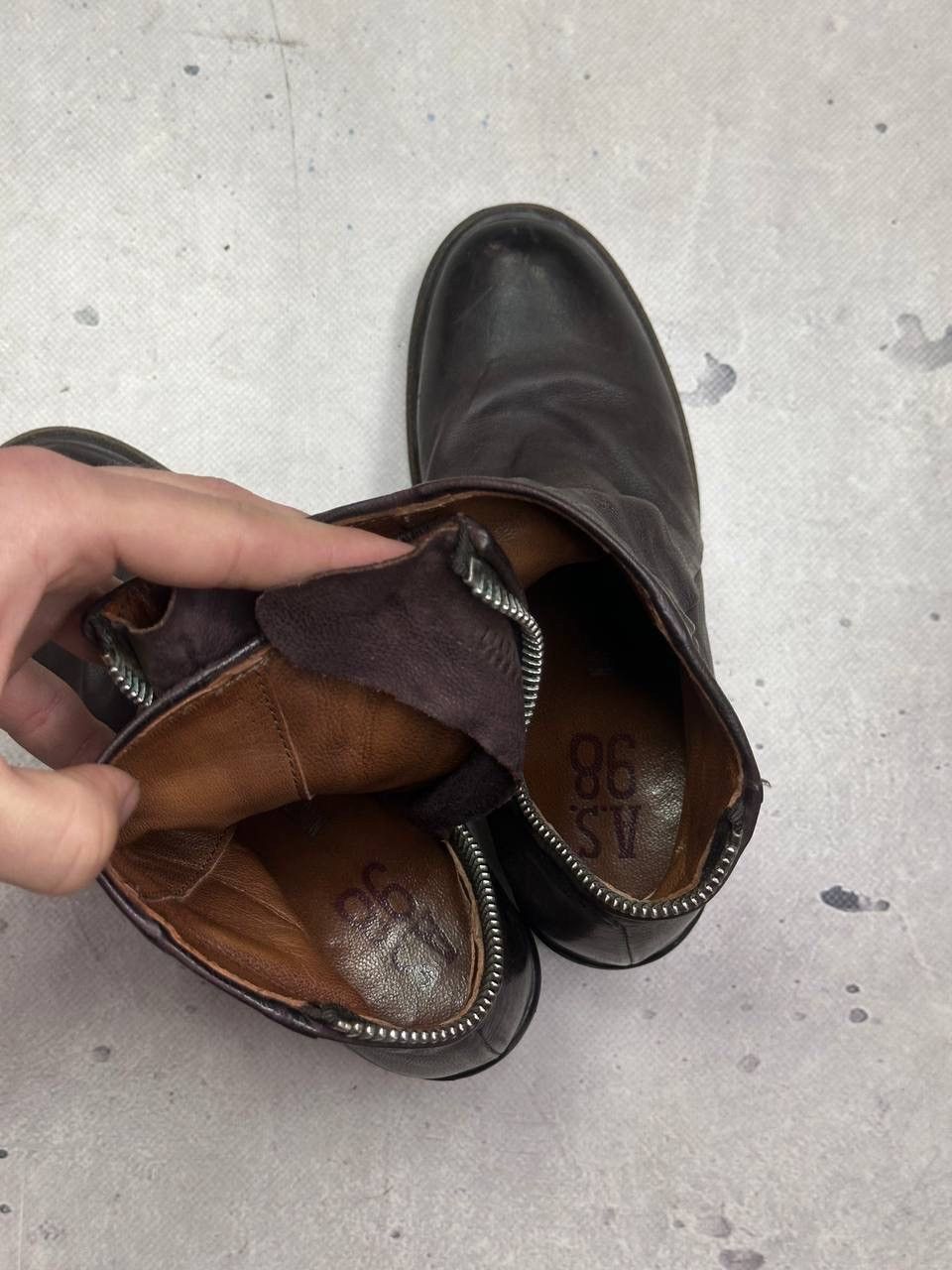 A.S.98 A.S.98 Jase Leather Ankle Boots Side Zip Brown 36 US 6 Y2K Size US 6 / IT 36 - 10 Thumbnail