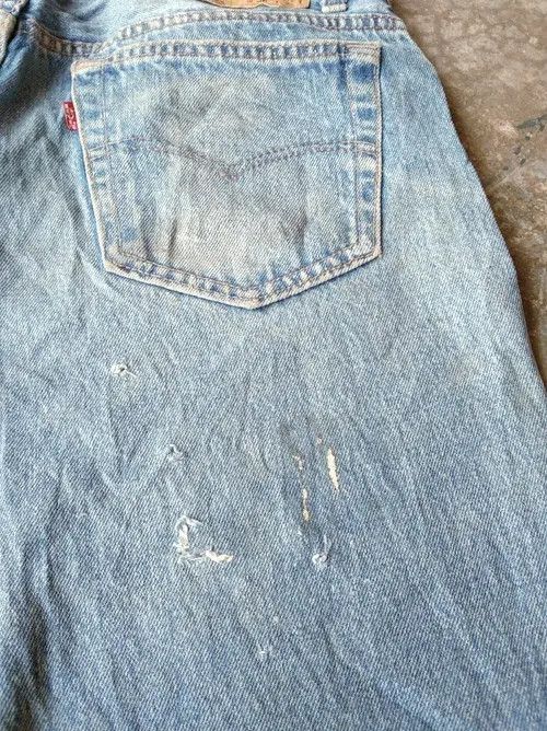 Levi's × Vintage 80s Vintage Levis 501 Made In USA Distressed Jeans 34x30 Size US 34 / EU 50 - 3 Thumbnail