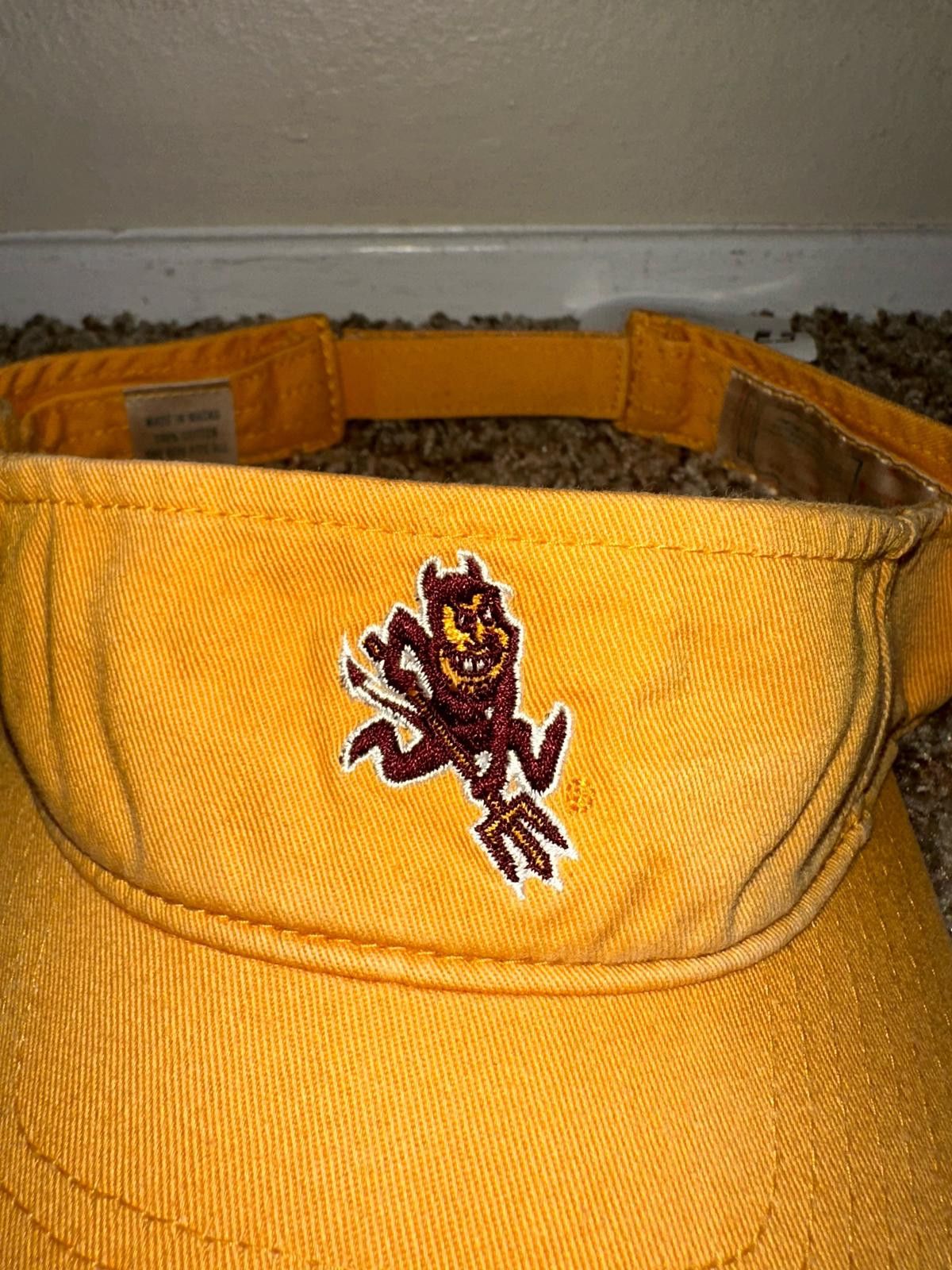 Arizona Jean Co. Arizona State Sun Devils men's yellow visor hat cap Size ONE SIZE - 5 Thumbnail