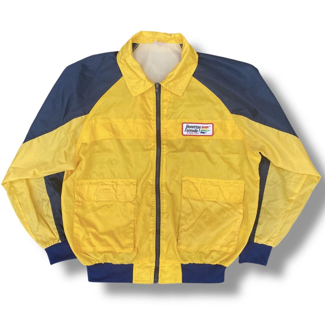 Benetton Vintage 90s Benetton Formula 1 Racing Team Light Jacket. Size US L / EU 52-54 / 3 - 2 Thumbnail