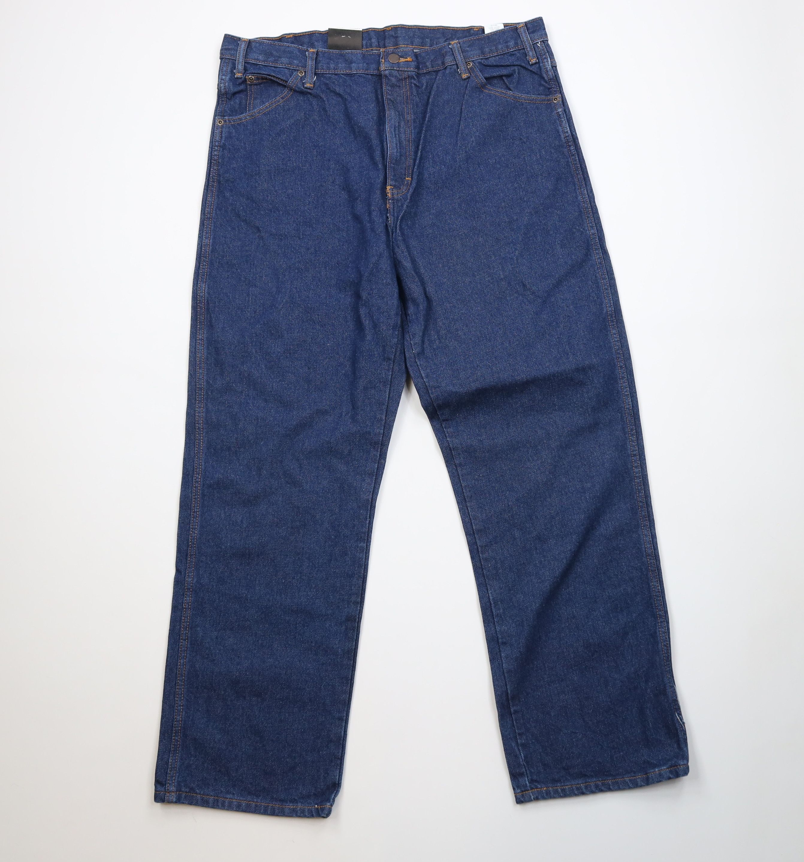 Dickies Deadstock Vintage Y2K Dickies Wide Leg Dungaree Denim Jeans Size US 38 / EU 54 - 1 Thumbnail