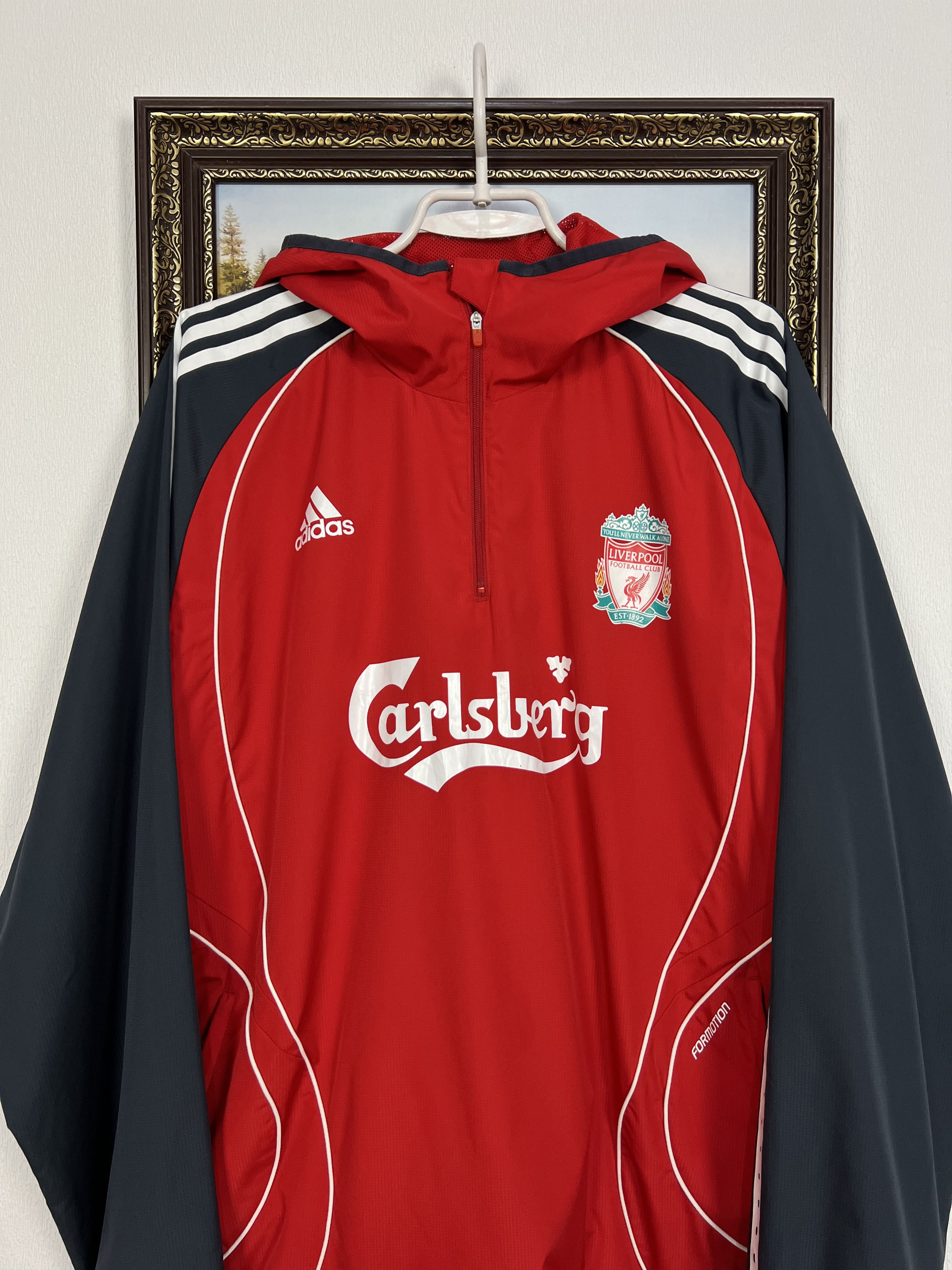 Adidas Vintage Adidas Liverpool Football Train Jacket Soccer Size US L / EU 52-54 / 3 - 2 Thumbnail