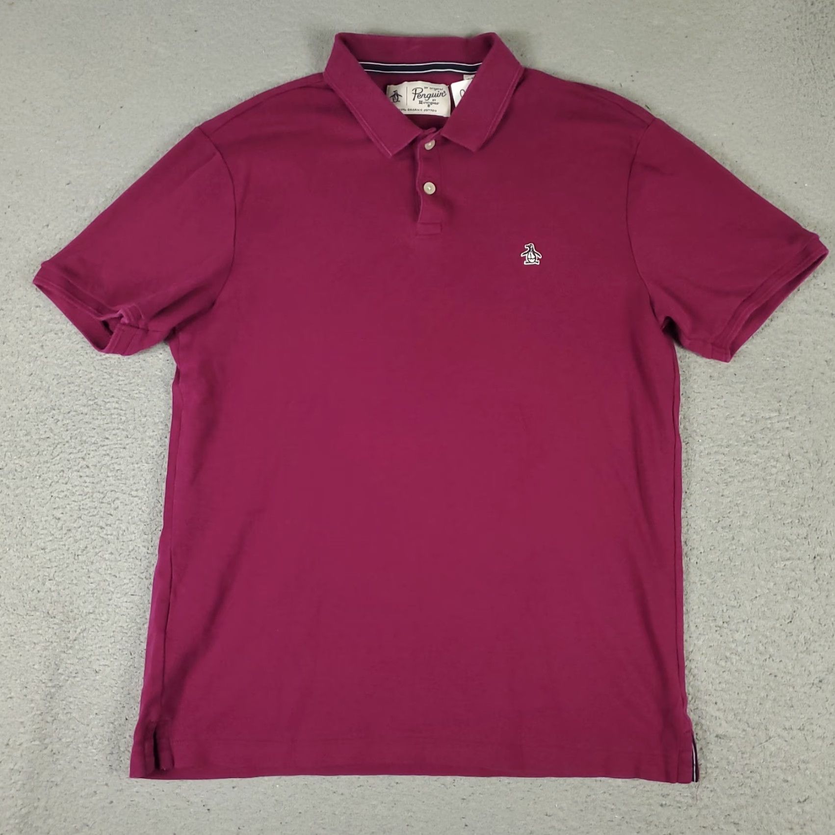 Vintage VINTAGE Penguin Men's Polo Shirt Size Medium Purple Casual Short Sleeve Size US M / EU 48-50 / 2 - 2 Thumbnail