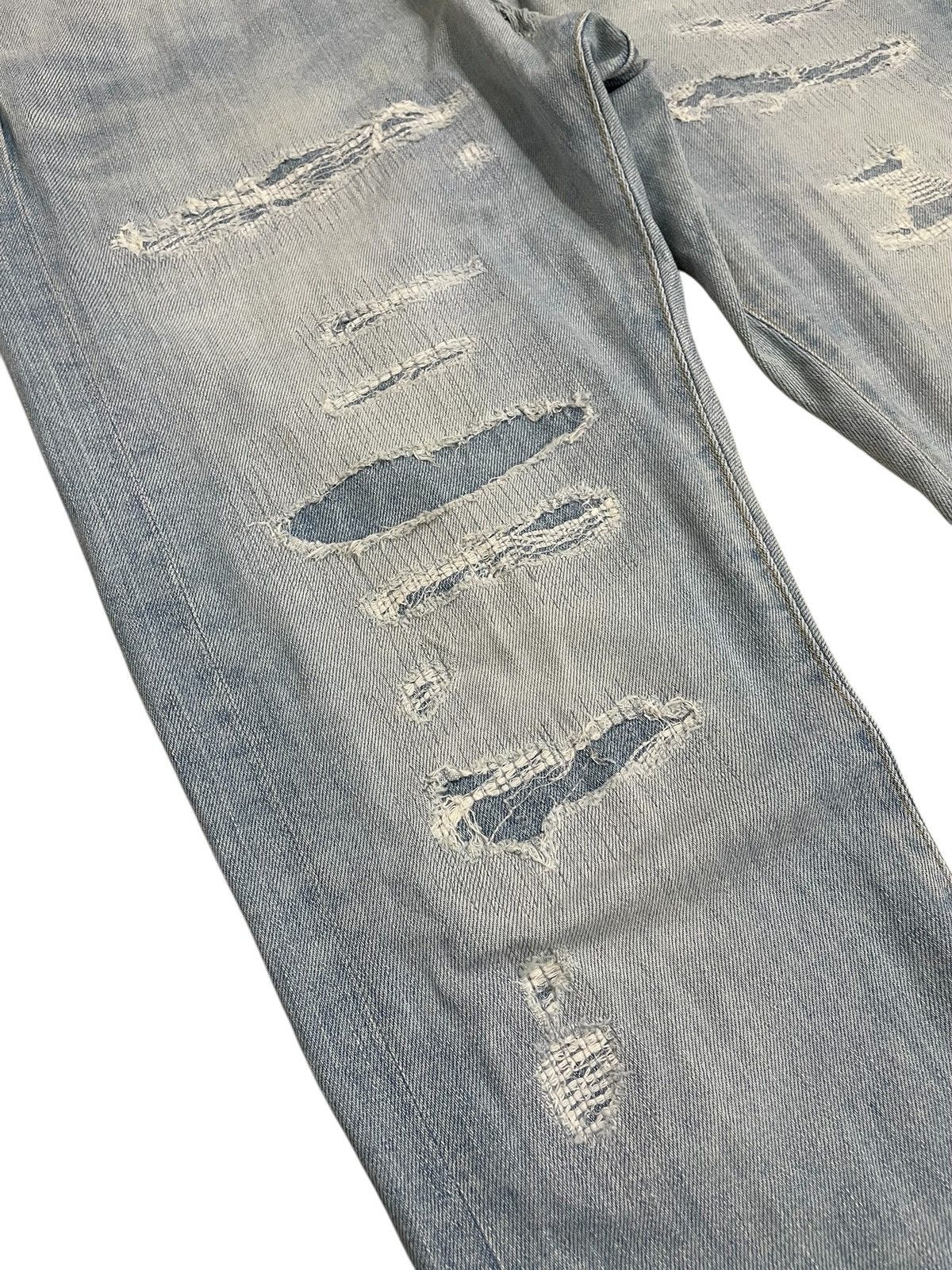 Japan Blue × Japanese Brand Japan Blue Stretch Denim Knotwood Bug Indigo Distress Design Size US 34 / EU 50 - 6 Thumbnail