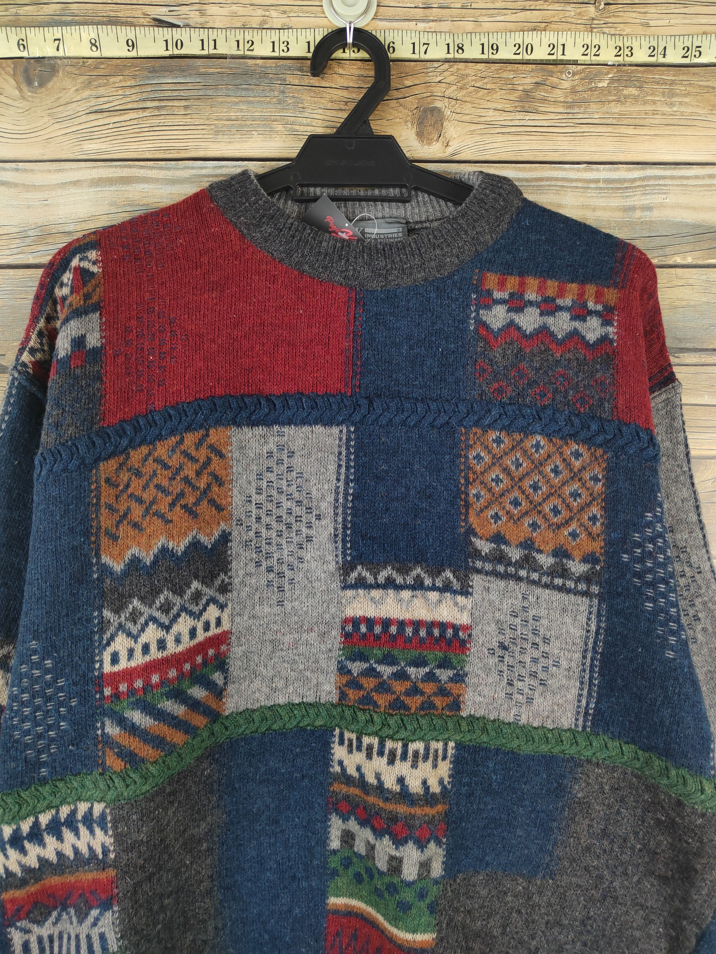 Vintage DL Mark Industries Navy Knitwear Sweatshirts# 46-064 Size US L / EU 52-54 / 3 - 2 Thumbnail