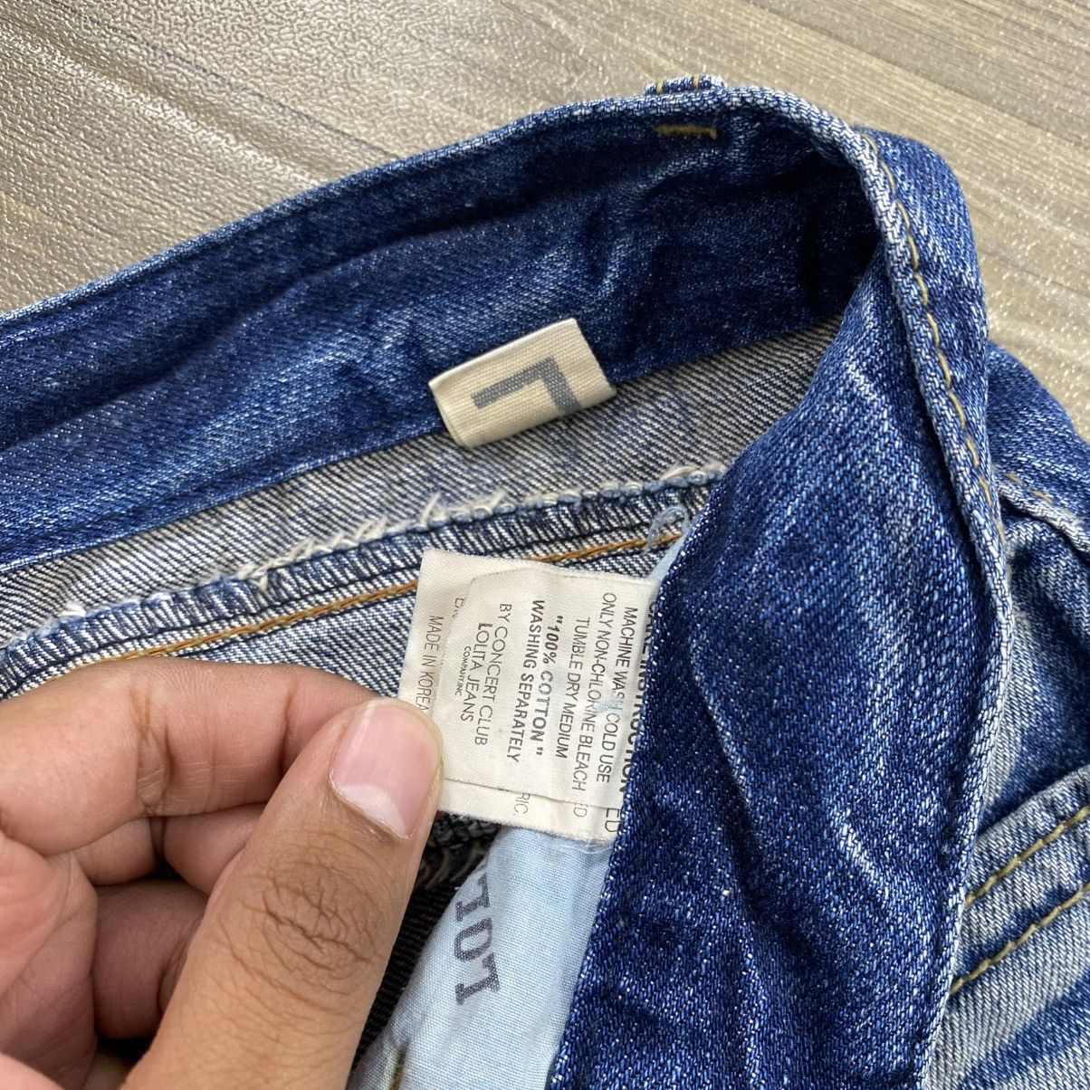 Hysteric Glamour 2000s Yoshitomo Nara Lolita Distressed Clawmark Faded Jeans Size US 30 / EU 46 - 8 Thumbnail