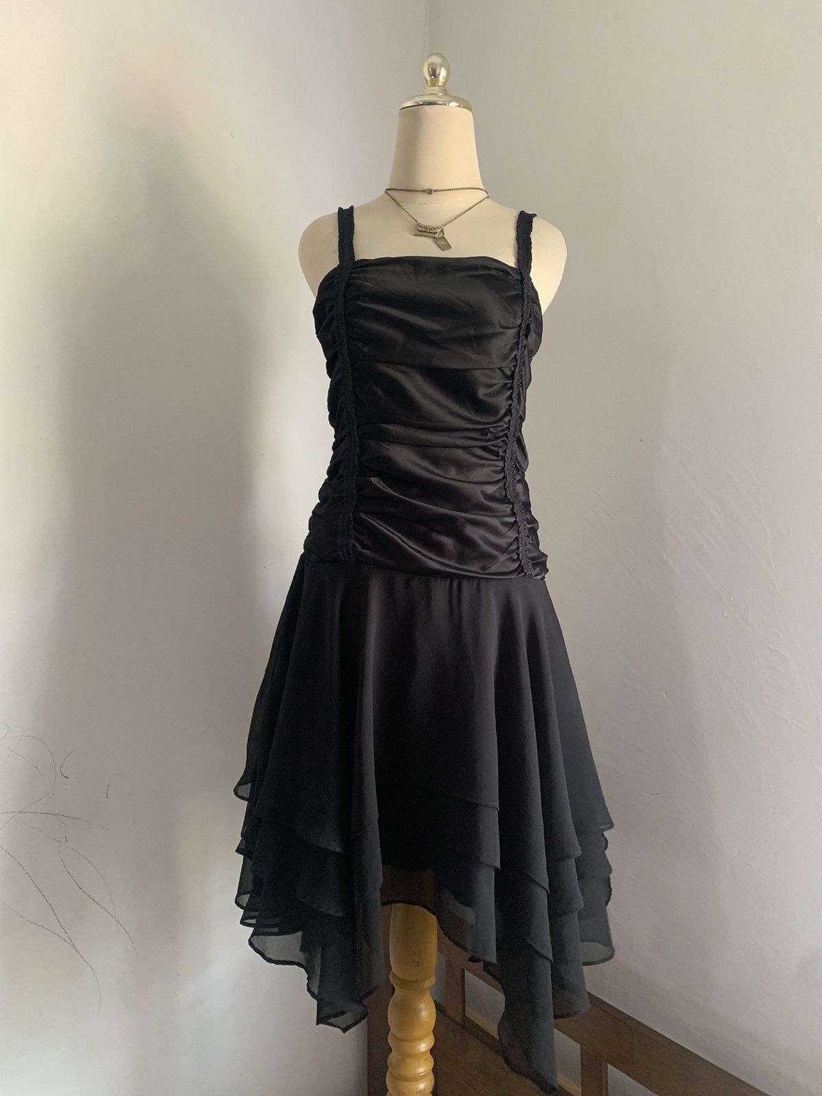 Designer Scot club vintage black party dress Size XS / US 0-2 / IT 36-38 - 1 Thumbnail