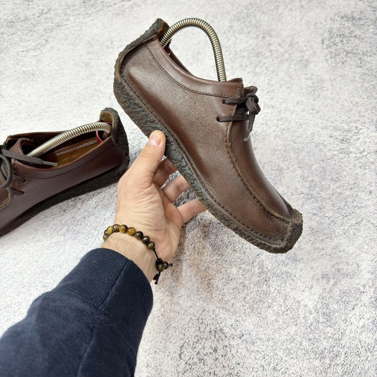 Clarks × Vintage Clarks Wallabees Brown Leather US7.5 UK6.5 EU40.5 25.5cm Size US 7.5 / EU 40-41 - 5 Thumbnail