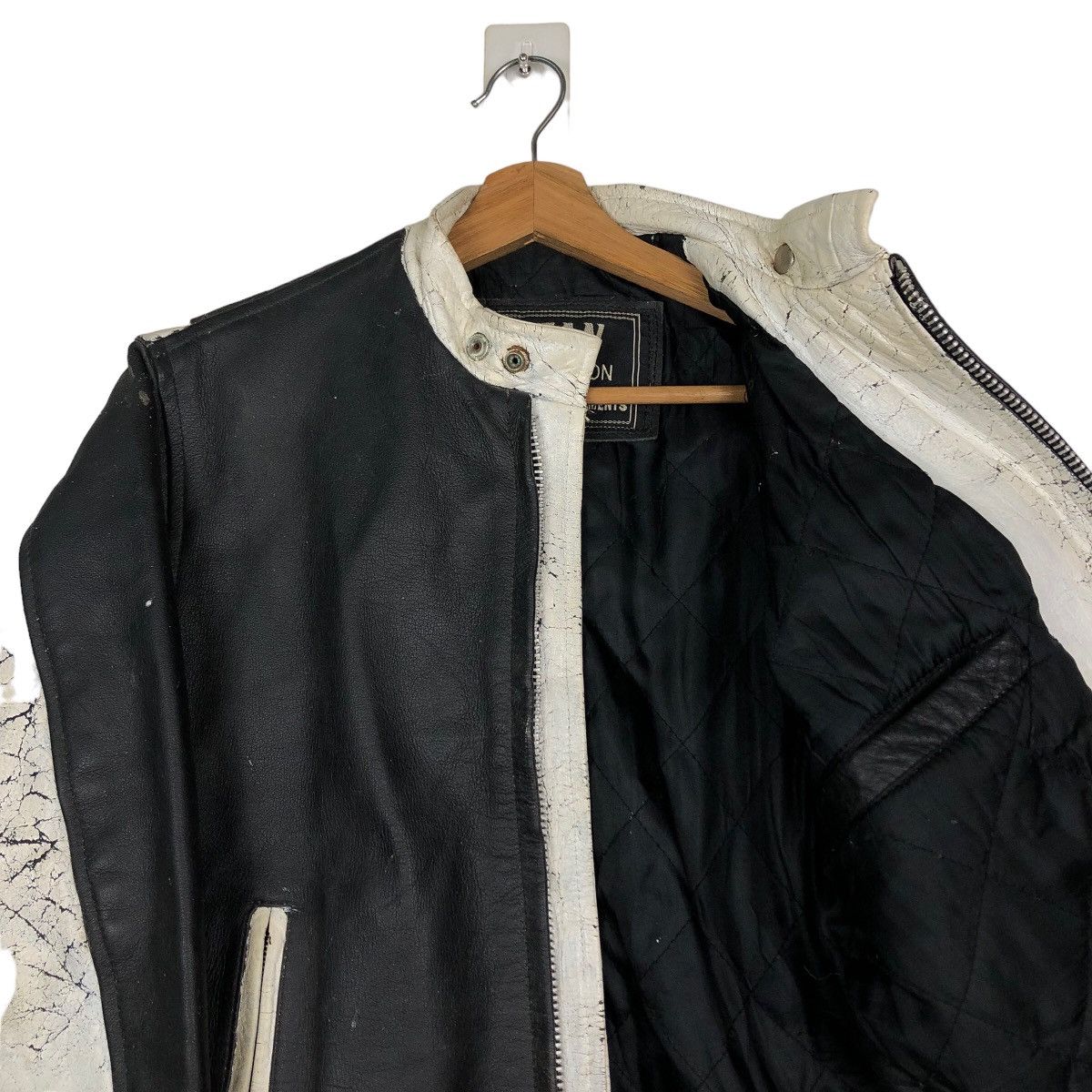 Hein Gericke 🔥Vtg Biker Leather Jacket Racer Eezan Garments Japan Size US M / EU 48-50 / 2 - 12 Thumbnail