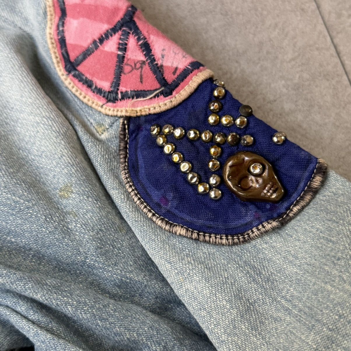 Kapital × Kapital Kountry Kapital Kountry Studed 1of1 BORO Patch Denim Shirts Size US L / EU 52-54 / 3 - 6 Thumbnail
