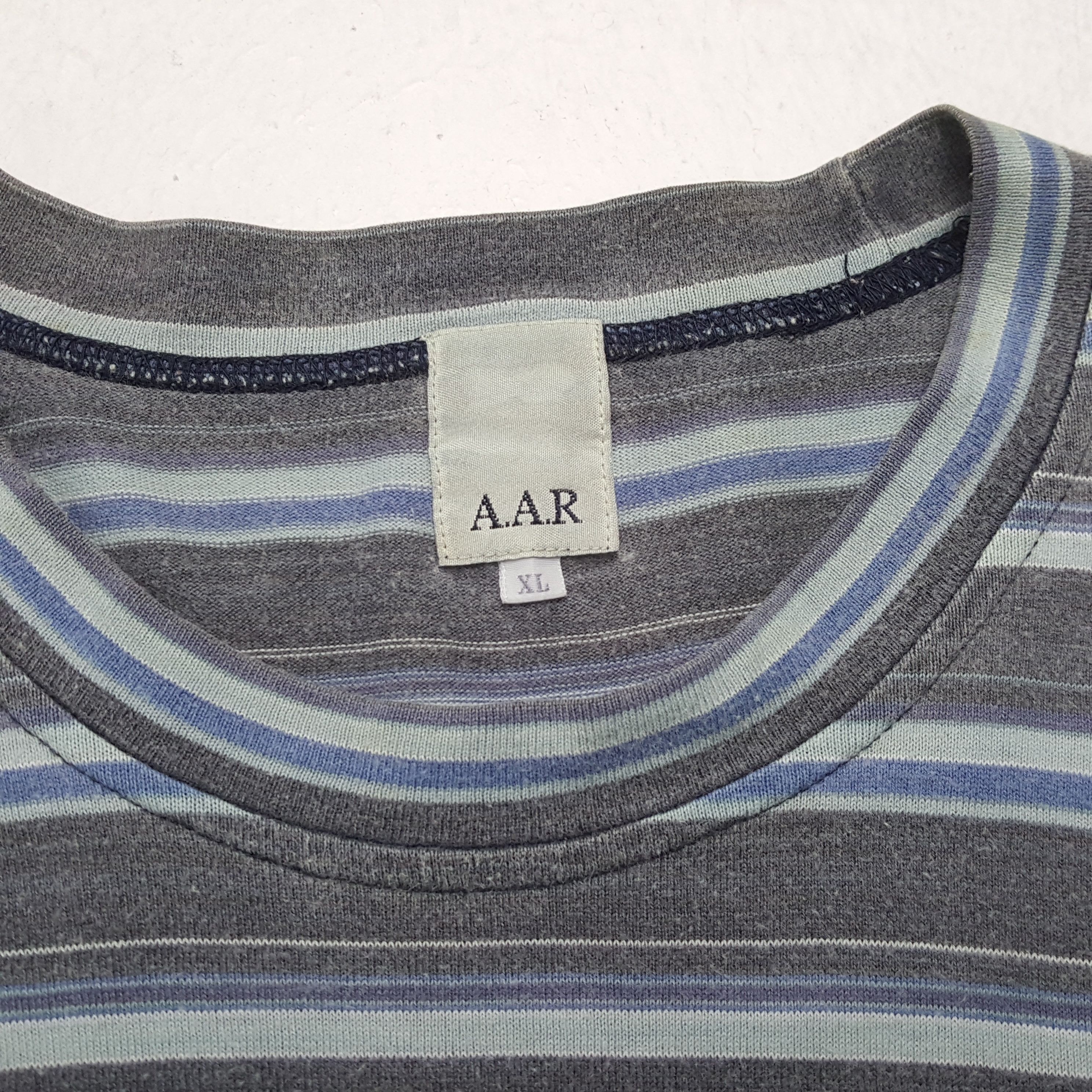 Japanese Brand × Vintage × Yohji Yamamoto Vintage YOHJI YAMAMOTO Japanese Designer Stripe T-Shirt Size US L / EU 52-54 / 3 - 7 Thumbnail
