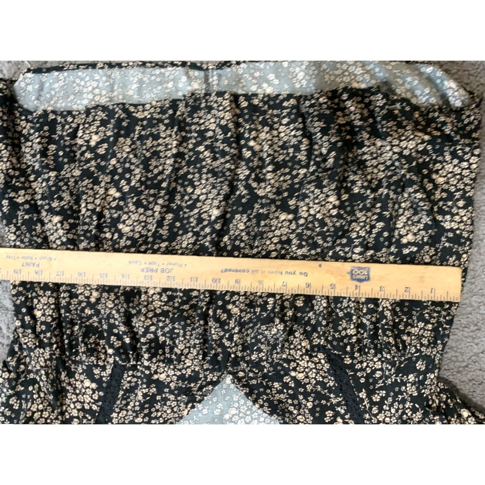 American Eagle Outfitters VINTAGE American Eagle Blouse Women XS Black Floral Cropped V-Neck Long Sleeve Bohemian Size XS / US 0-2 / IT 36-38 - 4 Thumbnail