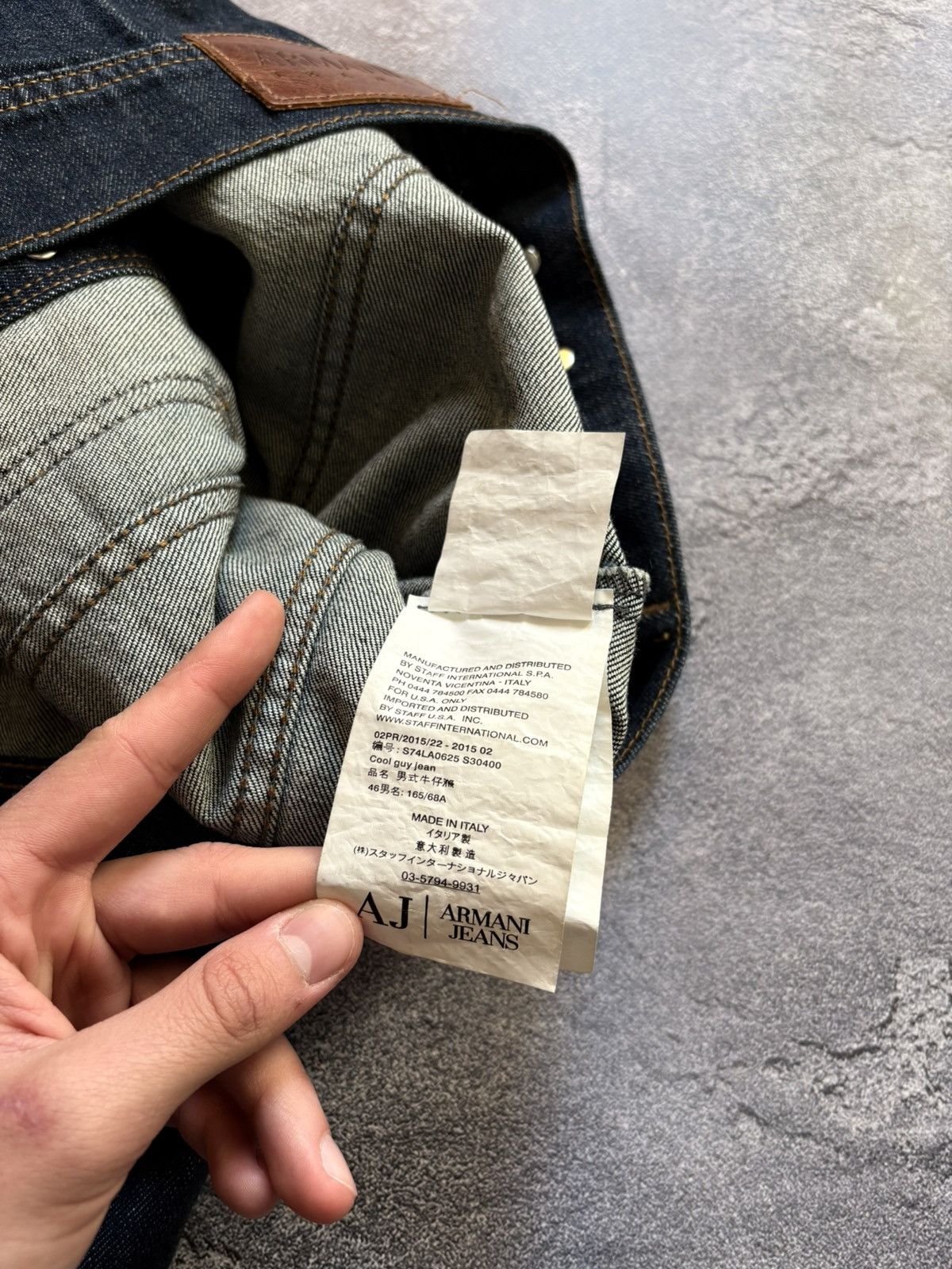 Armani Vintage Armani Jeans Dark Wash Denim Jacket Italy Size S Size US S / EU 44-46 / 1 - 9 Thumbnail