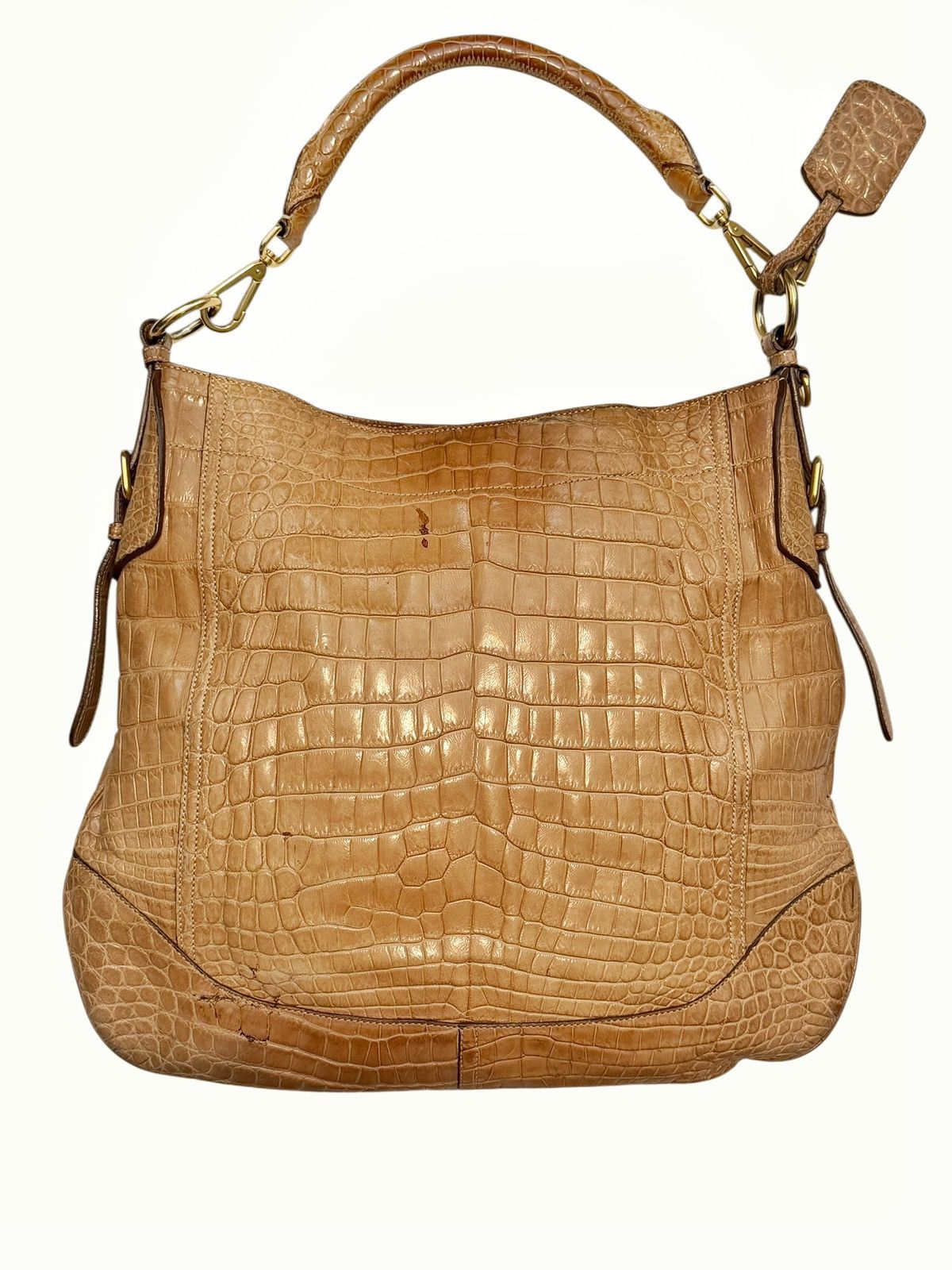 Prada $20,000 Tan Crocodile Shoulder Bag Size ONE SIZE - 2 Thumbnail