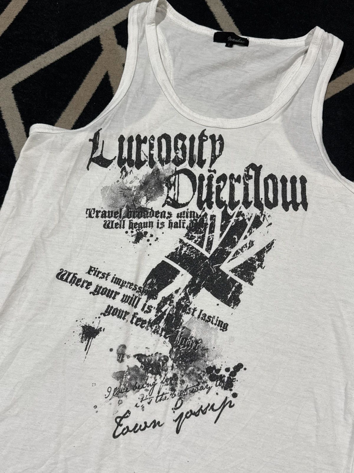 Tornado Mart England Poem Tanktop Japanese Styled ifsix lgb Size US M / EU 48-50 / 2 - 2 Thumbnail