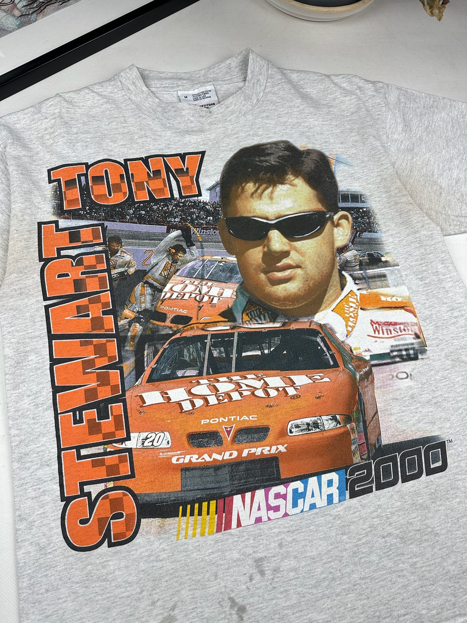 Chase Authentics Vintage Chase Authentic Tony Stewart Bighead Tshirt Size US M / EU 48-50 / 2 - 3 Thumbnail