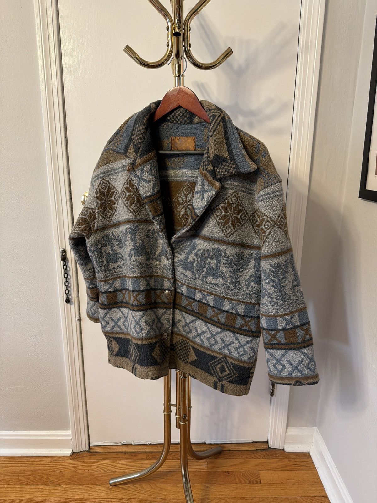 Vintage Blue River Trading Co. Blanket Pattern Jacket Size US M / EU 48-50 / 2 - 1 Thumbnail