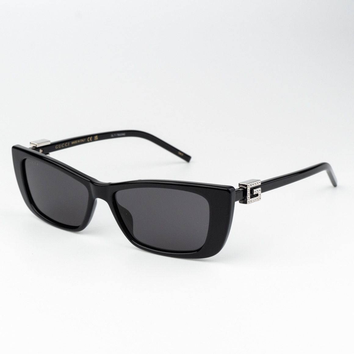 Gucci NEW Gucci GG1681S 008 Black Grey Cat Eye Women Sunglasses Size ONE SIZE - 1 Thumbnail