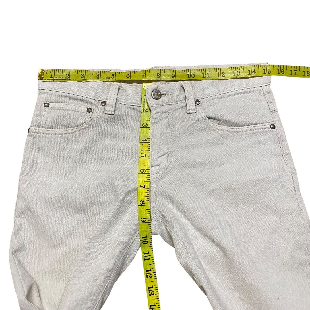 Tornado Mart Tornado Mart White Denim Flare Jeans Size US 28 / EU 44 - 20 Thumbnail