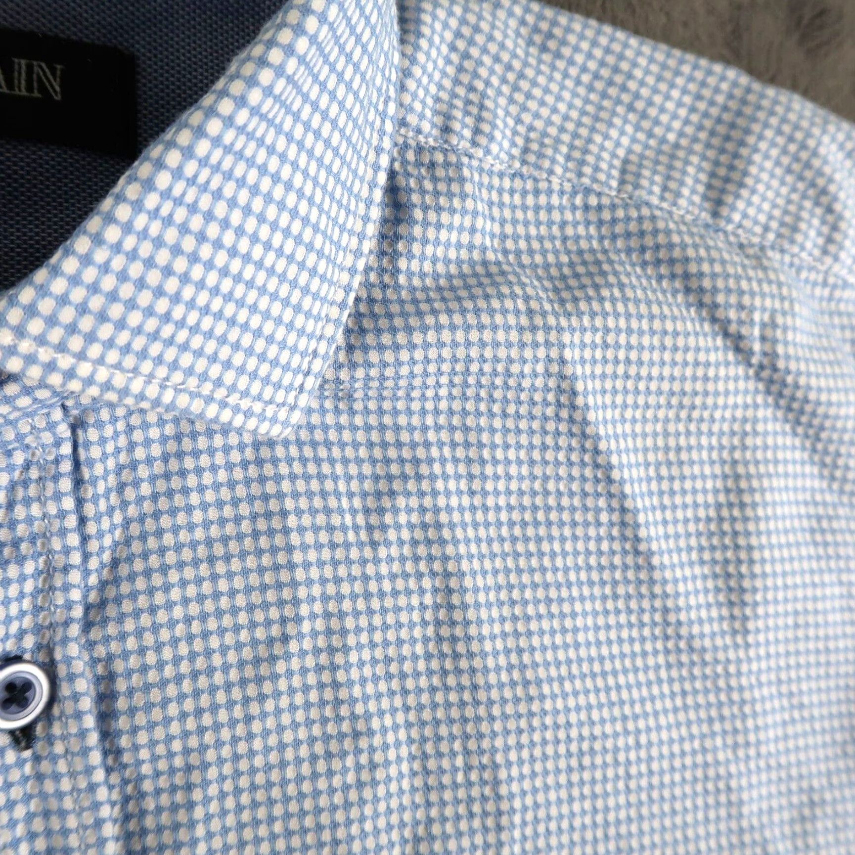 Pierre Balmain Pierre Balmain Paris Mens Dress Shirt S 37-38 Polka Dot Long Sleeve Button Up Size S / US 4 / IT 40 - 5 Thumbnail